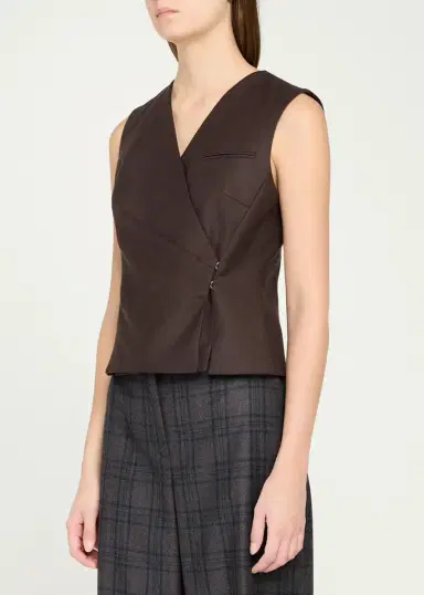 Theory Double-Breasted Wrap Vest | Thumbnail 4
