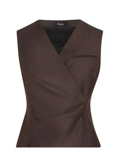 Theory Double-Breasted Wrap Vest | Thumbnail 1