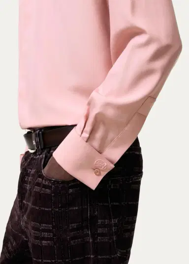 Burberry Men's Relaxed Fit Silk Shirt | Thumbnail 3 Burberry Men's Relaxed Fit Silk Shirt | Thumbnail 3