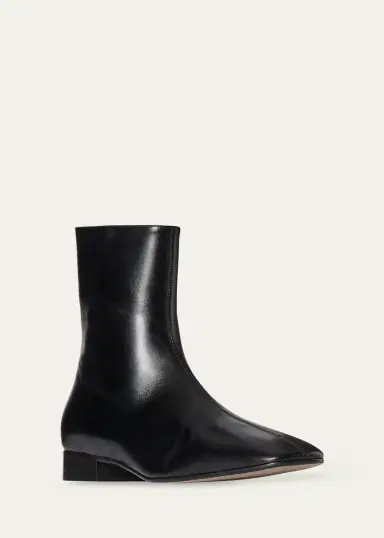 The Row Cindy Leather Ankle Boots | Thumbnail 2 The Row Cindy Leather Ankle Boots | Thumbnail 2