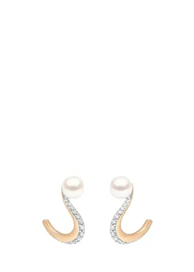 Marie Mas 18K Pearl Nova Earrings | Thumbnail 1 Marie Mas 18K Pearl Nova Earrings | Thumbnail 1