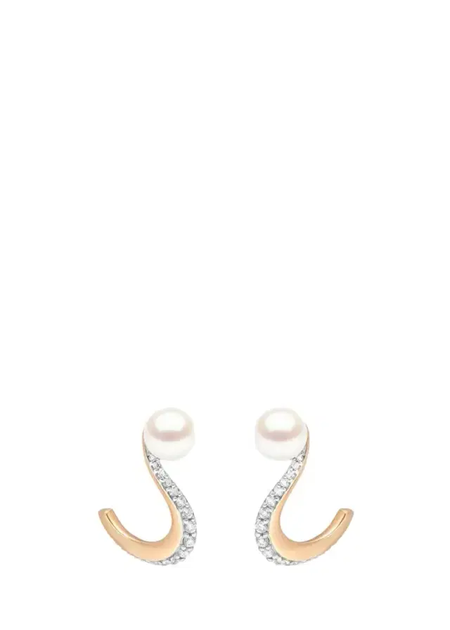 Marie Mas 18K Pearl Nova Earrings