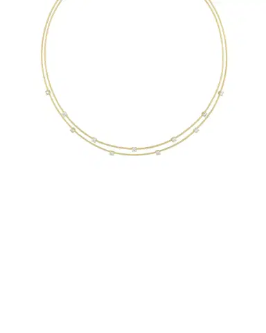 Paul Morelli 18K Yellow Gold Double Unity Necklace with 11 Diamonds | Thumbnail 2 Paul Morelli 18K Yellow Gold Double Unity Necklace with 11 Diamonds | Thumbnail 2