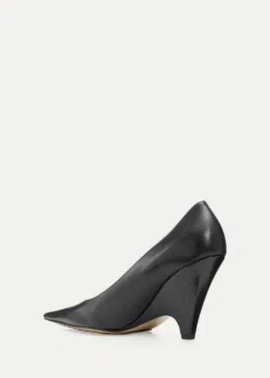 Bottega Veneta Scaletta 90MM Leather Wedge Pumps | Thumbnail 4 Bottega Veneta Scaletta 90MM Leather Wedge Pumps | Thumbnail 4
