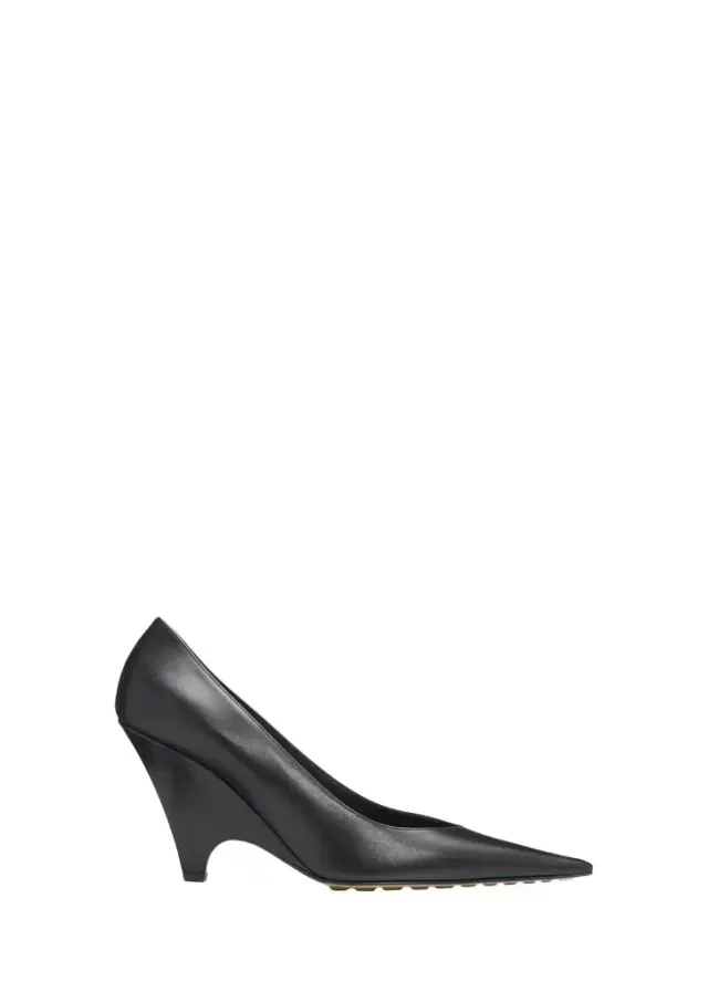 Bottega Veneta Scaletta 90MM Leather Wedge Pumps