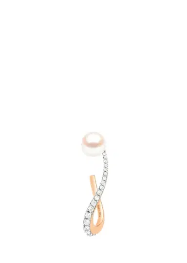 Marie Mas 18K Nova Diamond and Pearl Cuff Earring, Single | Thumbnail 1