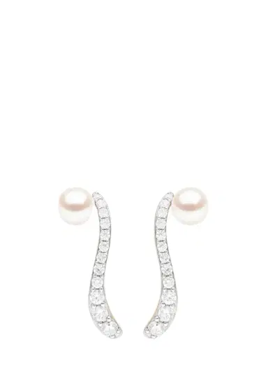 Marie Mas 18K Ray Pearl and Diamond Earrings | Thumbnail 1