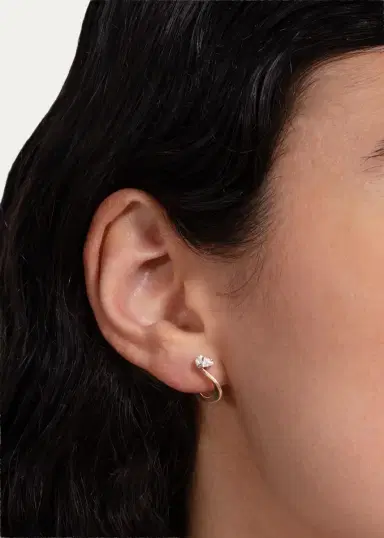 Marie Mas 18K Diamond Pear Nova Earrings | Thumbnail 2 Marie Mas 18K Diamond Pear Nova Earrings | Thumbnail 2