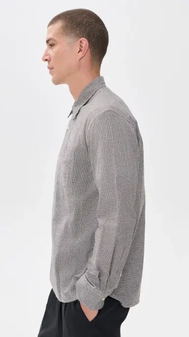 OFFICINE GÉNÉRALE Guido Brush Co Puppytooth Shirt | Thumbnail 4 OFFICINE GÉNÉRALE Guido Brush Co Puppytooth Shirt | Thumbnail 4