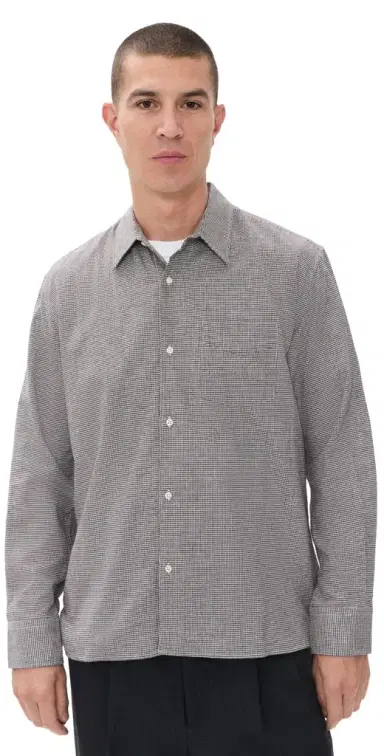 OFFICINE GÉNÉRALE Guido Brush Co Puppytooth Shirt | Thumbnail 1 OFFICINE GÉNÉRALE Guido Brush Co Puppytooth Shirt | Thumbnail 1