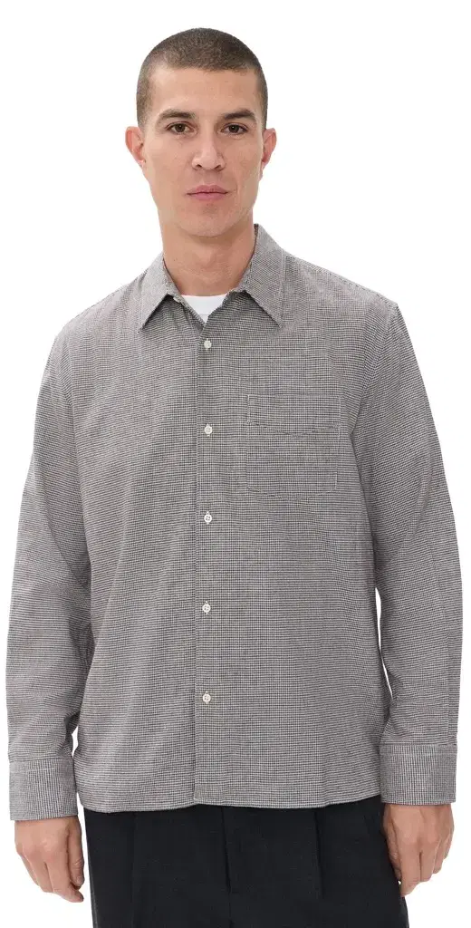 OFFICINE GÉNÉRALE Guido Brush Co Puppytooth Shirt