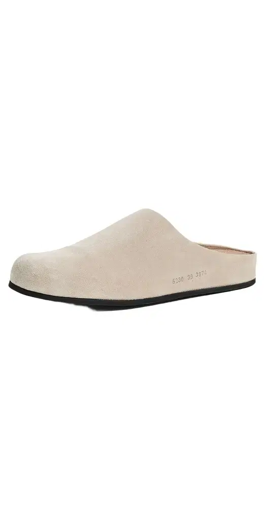Common Projects Suede Clogs