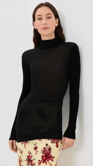 Jil Sander Long Sleeve Silk Top | Thumbnail 2 Jil Sander Long Sleeve Silk Top | Thumbnail 2