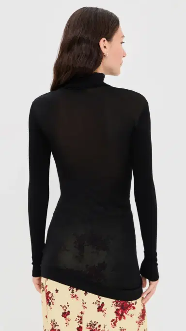 Jil Sander Long Sleeve Silk Top | Thumbnail 3 Jil Sander Long Sleeve Silk Top | Thumbnail 3