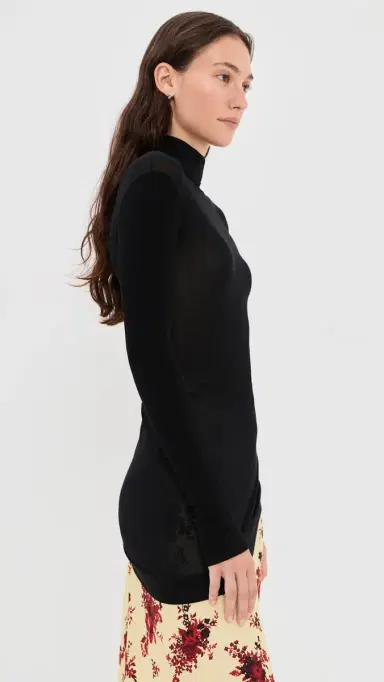 Jil Sander Long Sleeve Silk Top | Thumbnail 4 Jil Sander Long Sleeve Silk Top | Thumbnail 4