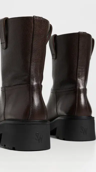 Stuart Weitzman Ren Leather Booties | Thumbnail 4 Stuart Weitzman Ren Leather Booties | Thumbnail 4