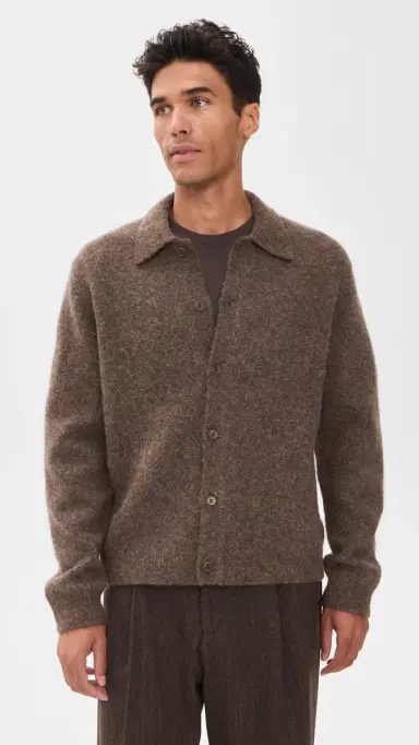 Wax London Tristan Fluffy Wool Button Cardigan | Thumbnail 2