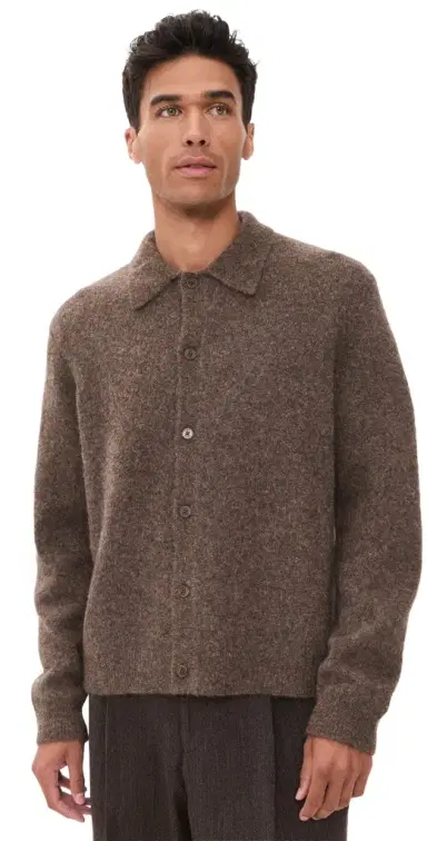 Wax London Tristan Fluffy Wool Button Cardigan | Thumbnail 1