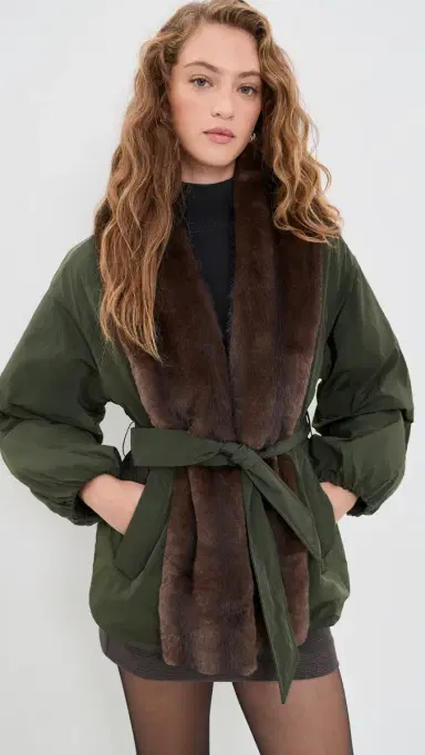 Avec Les Filles Balloon Belted Puffer Jacket | Thumbnail 2 Avec Les Filles Balloon Belted Puffer Jacket | Thumbnail 2