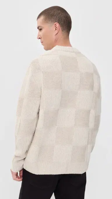 Les Deux Check Knit Sweater | Thumbnail 3 Les Deux Check Knit Sweater | Thumbnail 3