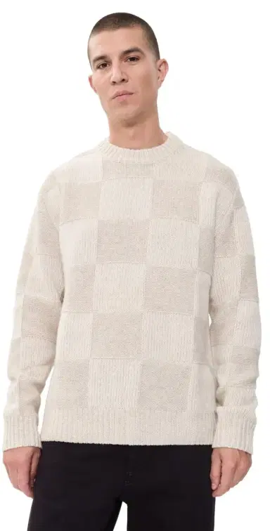 Les Deux Check Knit Sweater | Thumbnail 1 Les Deux Check Knit Sweater | Thumbnail 1