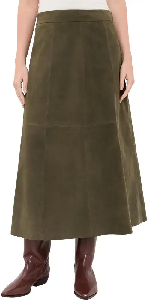 Jenni Kayne Suede Wolfe Skirt