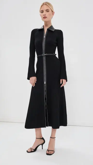 Simkhai Ismelle Collared Midi Dress | Thumbnail 2 Simkhai Ismelle Collared Midi Dress | Thumbnail 2