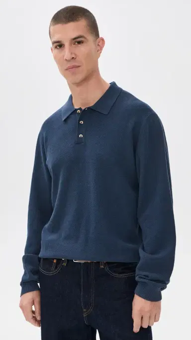 Fair Harbor Mariner Long Sleeve Polo Top | Thumbnail 2 Fair Harbor Mariner Long Sleeve Polo Top | Thumbnail 2