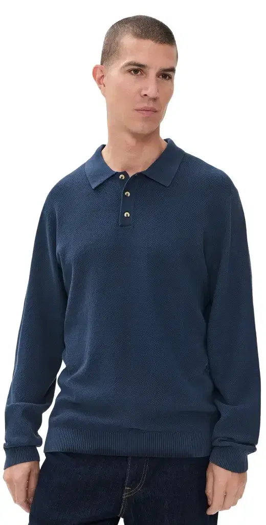 Mariner Long Sleeve Polo Top Mariner Long Sleeve Polo Top