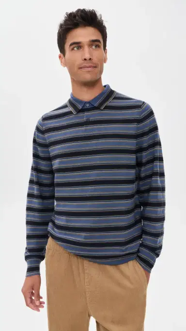 PS Paul Smith Long Sleeve Polo Sweater | Thumbnail 2 PS Paul Smith Long Sleeve Polo Sweater | Thumbnail 2