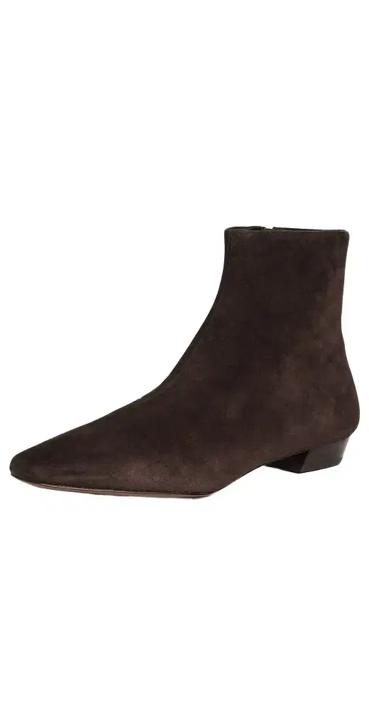 Siya Suede Flat Ankle Boots