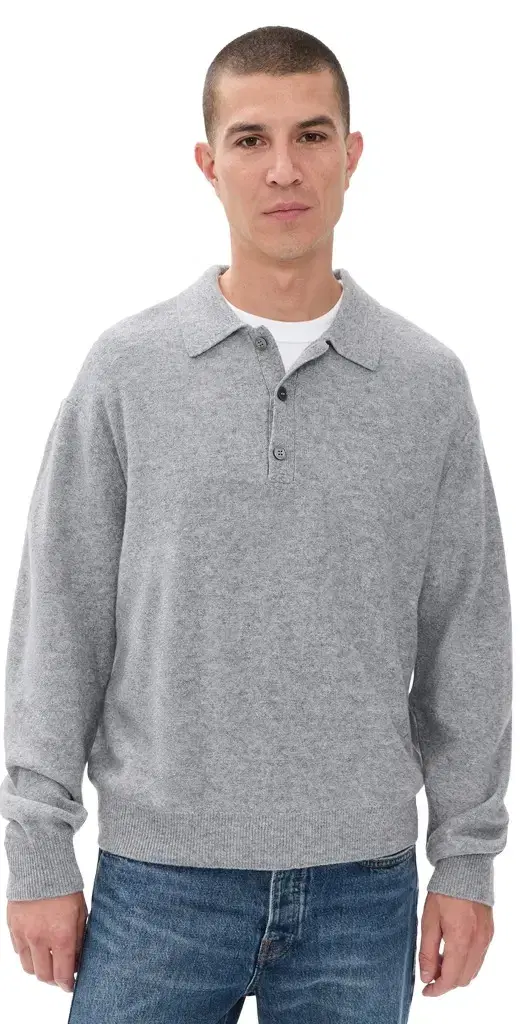 Frame Boiled Wool Polo Sweater