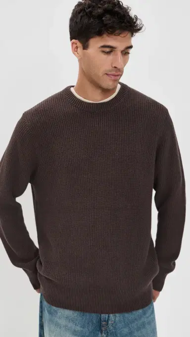 Les Deux Rib Crew Knit Sweater | Thumbnail 2 Les Deux Rib Crew Knit Sweater | Thumbnail 2