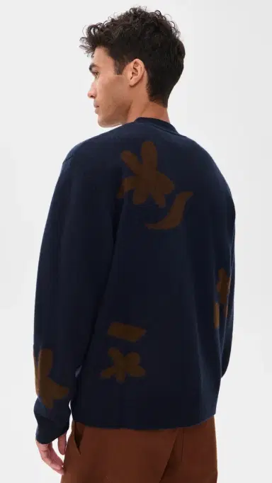 Wax London Walker Felted Applique Cardigan | Thumbnail 3