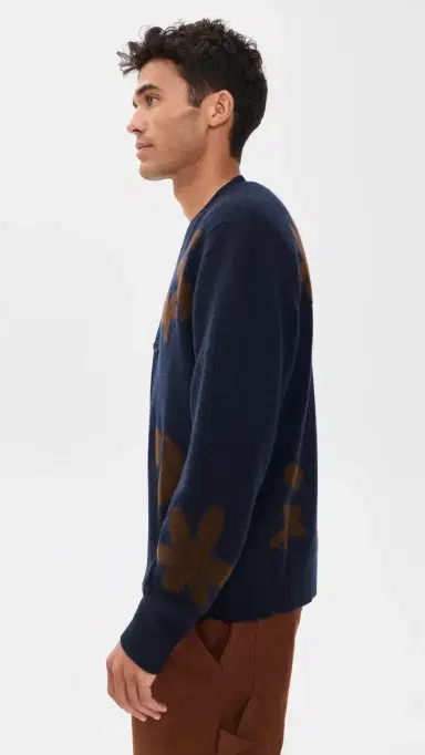 Wax London Walker Felted Applique Cardigan | Thumbnail 4