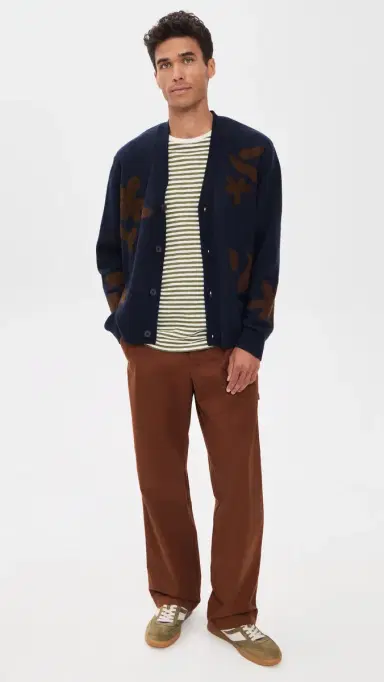 Wax London Walker Felted Applique Cardigan | Thumbnail 5