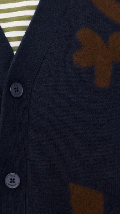 Wax London Walker Felted Applique Cardigan | Thumbnail 6
