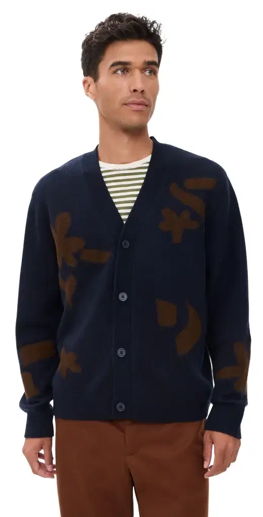 Wax London Walker Felted Applique Cardigan