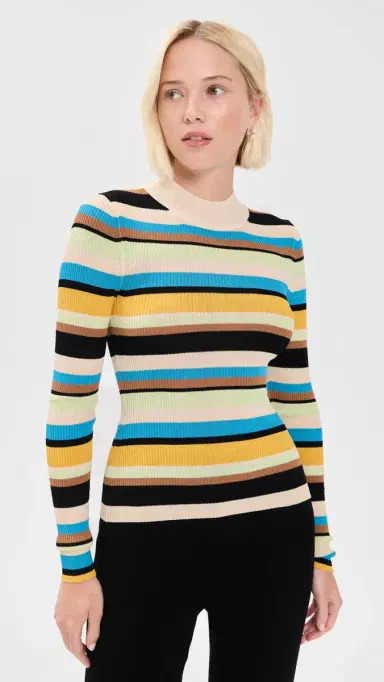 SIMONMILLER Mika Striped Knit Top | Thumbnail 2