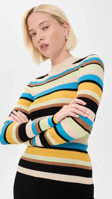 SIMONMILLER Mika Striped Knit Top | Thumbnail 3