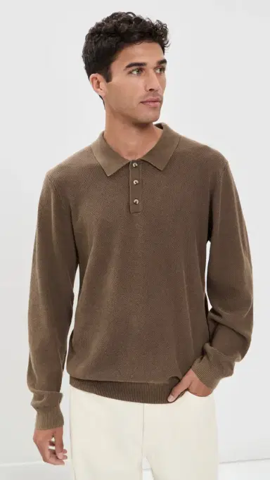 Fair Harbor Mariner Long Sleeve Polo Top | Thumbnail 2 Fair Harbor Mariner Long Sleeve Polo Top | Thumbnail 2