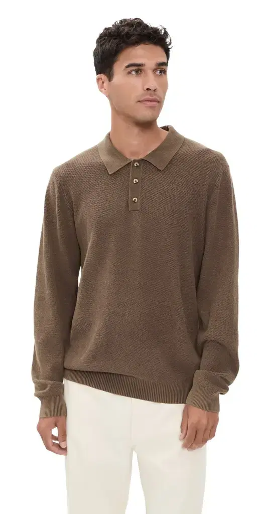 Mariner Long Sleeve Polo Top Mariner Long Sleeve Polo Top