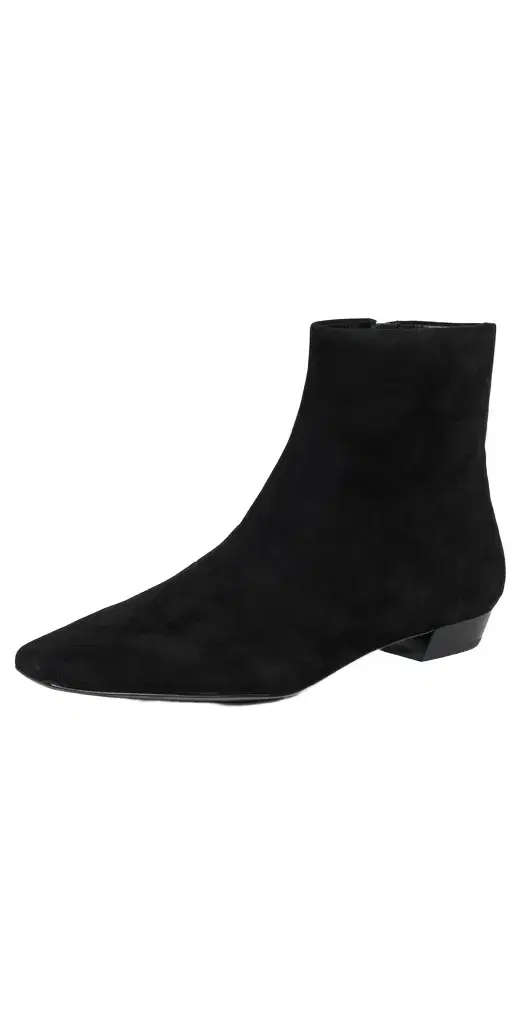 Siya Suede Flat Ankle Boots