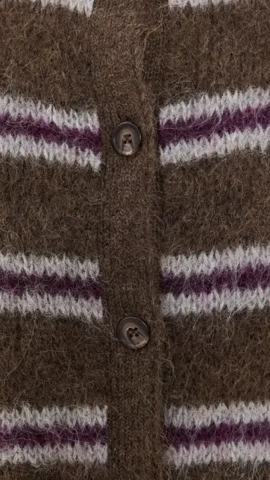 Jenni Kayne Bordeaux Stripe Timber Cardigan | Thumbnail 6 Jenni Kayne Bordeaux Stripe Timber Cardigan | Thumbnail 6