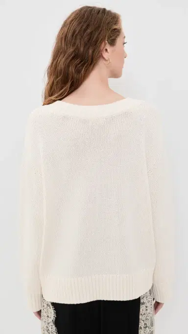 L'Agence Oversized V Neck Pullover | Thumbnail 3 L'Agence Oversized V Neck Pullover | Thumbnail 3