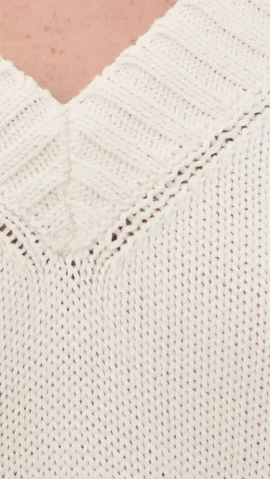L'Agence Oversized V Neck Pullover | Thumbnail 6 L'Agence Oversized V Neck Pullover | Thumbnail 6
