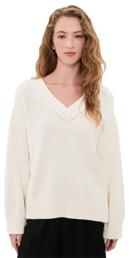 Oversized V Neck Pullover