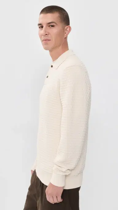 Les Deux Check Structure Knitted Polo | Thumbnail 5