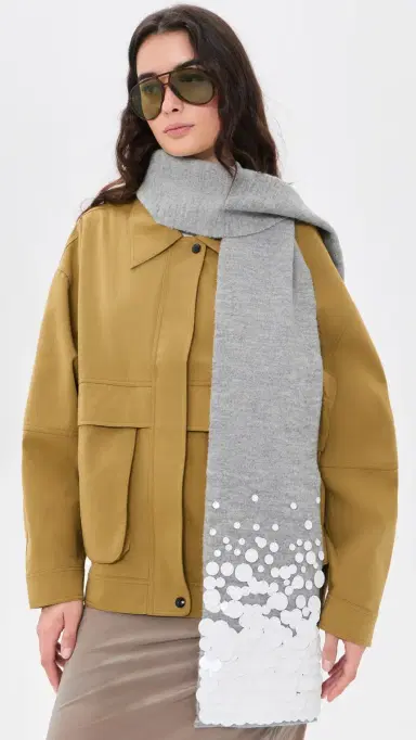 CHAN LUU Sequined Wool Scarf | Thumbnail 3 CHAN LUU Sequined Wool Scarf | Thumbnail 3