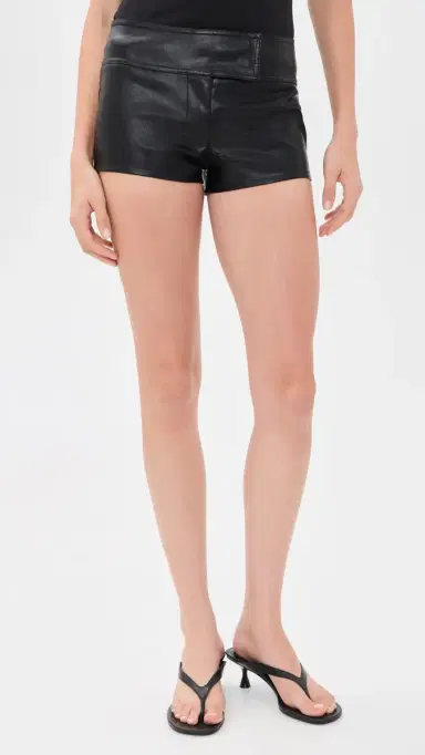 LIONESS Merci Faux Leather Shorts | Thumbnail 2